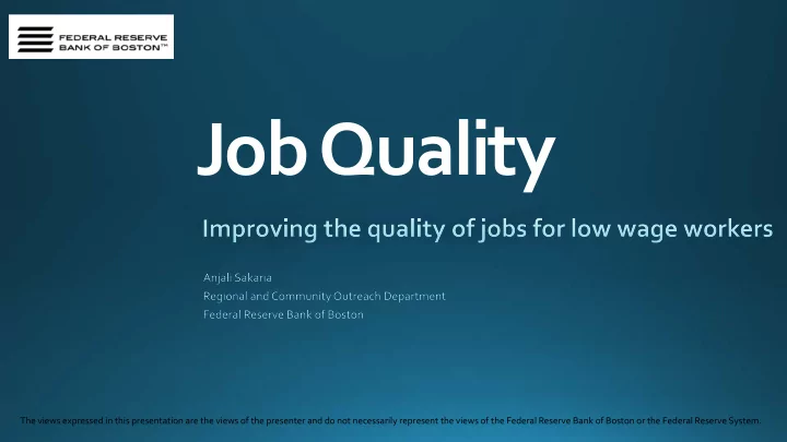 job quality