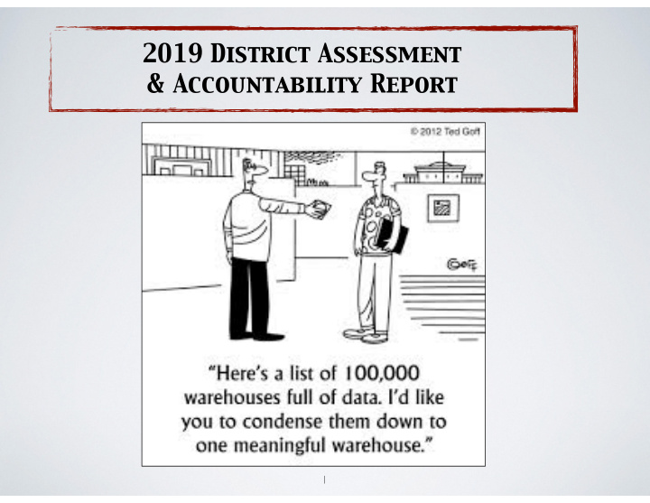 2019 district assessment accountability report