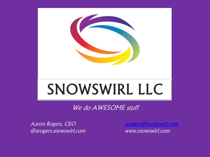 snowswirl llc