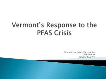 1  What are Perfluoroalkyl Substances (PFASs)  (PFOA) &amp; (PFOS)  What are their Health Effects