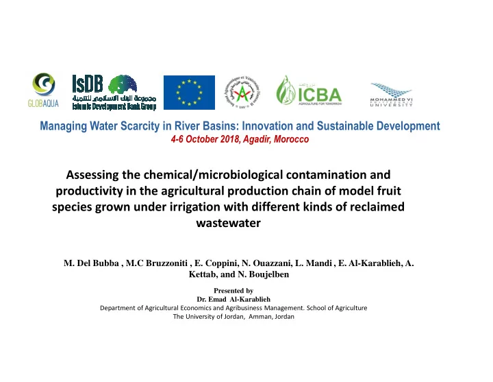 assessing the chemical microbiological contamination and