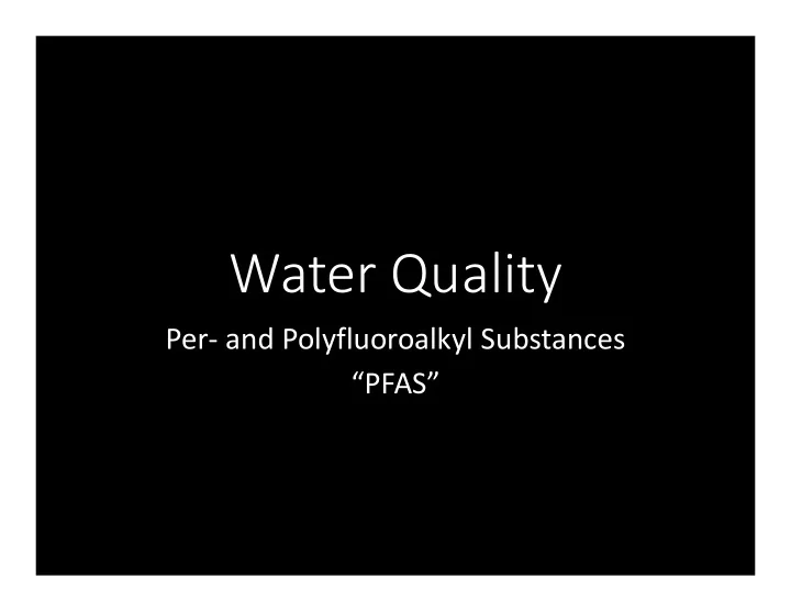 water quality