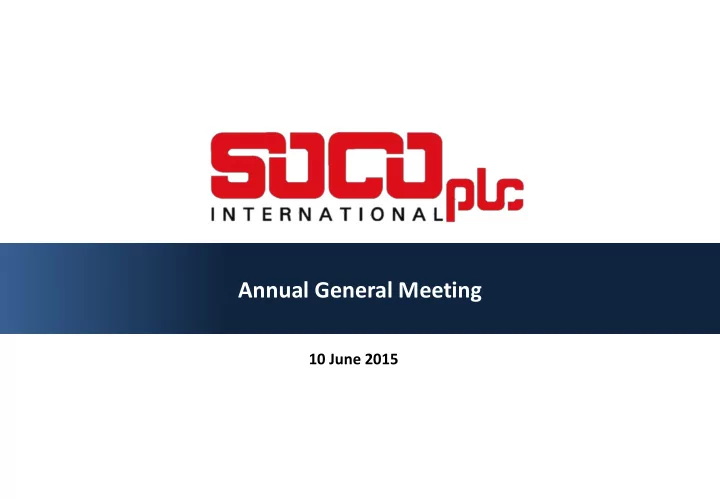 annual general meeting