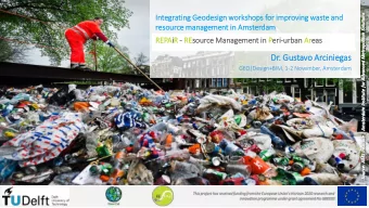 Dr  Dr.  . Gus  Gustavo Arcin  iniegas  GEO|Design+BIM, 1-2 November, Amsterdam  This project has