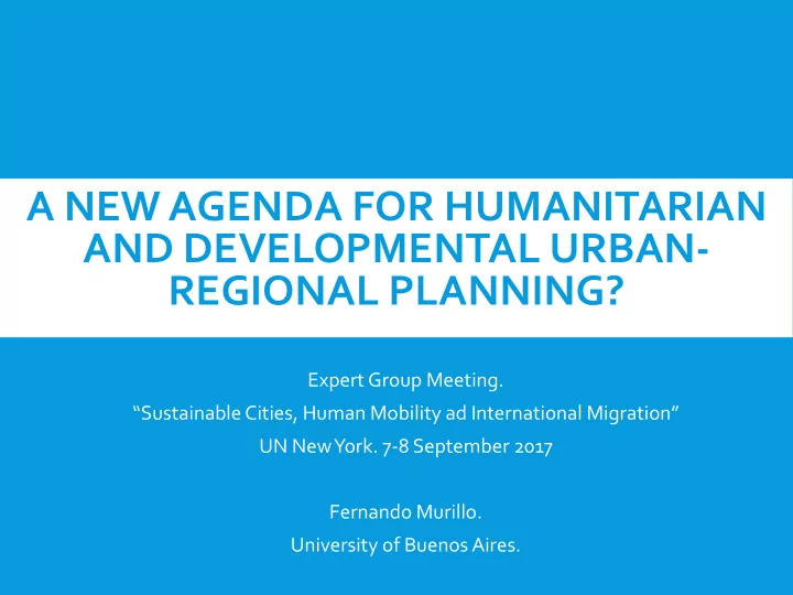 migrants rapid urbanization