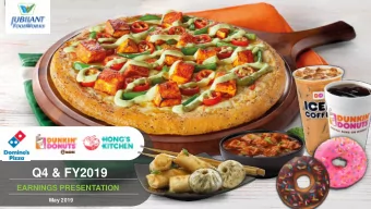 Q4 &amp; FY2019  EARNINGS PRESENTATION  May 2019  Operational Revenues at Rs. 8,652 mn, growth