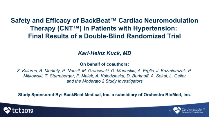 safety and efficacy of backbeat cardiac neuromodulation