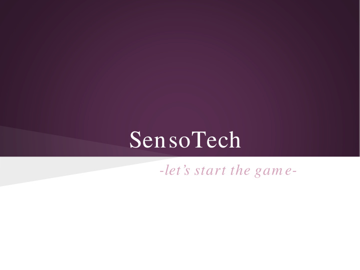 sensotech