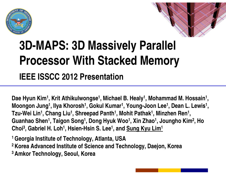 3d maps 3d massively parallel processor with stacked