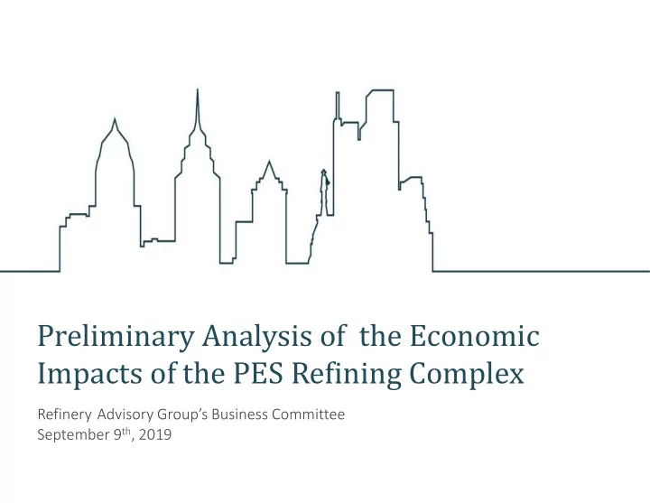 preliminary analysis of the economic