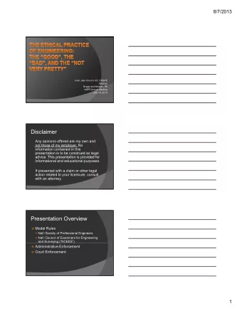 Disclaimer  Any opinions offered are my own and  not those of my employer. No  information