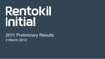 2011 Preliminary Results  2 March 2012  2  Introduction  John McAdam  Chairman  Highlights  Alan