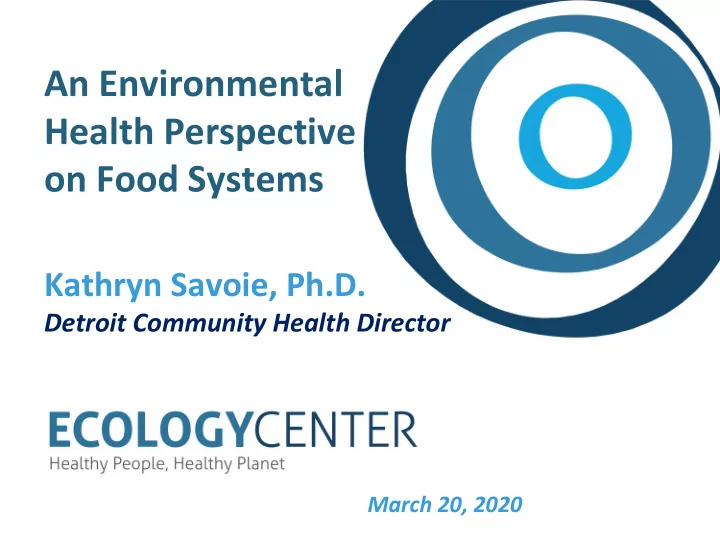 health perspective