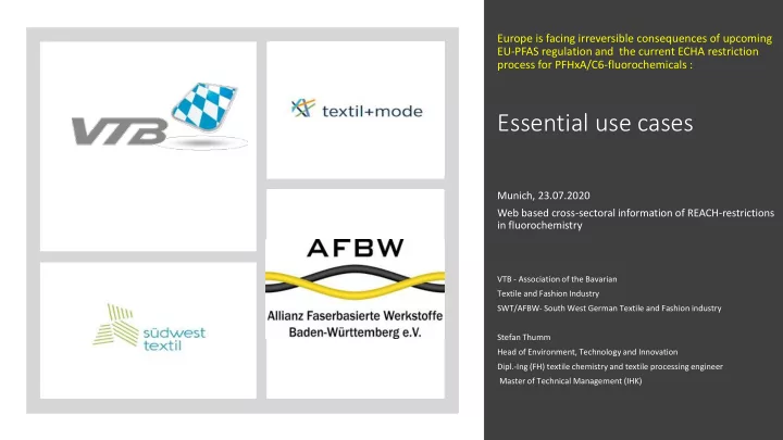 essential use cases