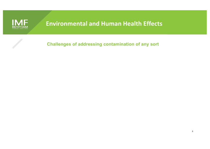 environmental and human health effects