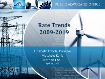 2009-2019  Elizabeth Echols, Director  Matthew Karle  Nathan Chau  April 24, 2019  1  Key Themes