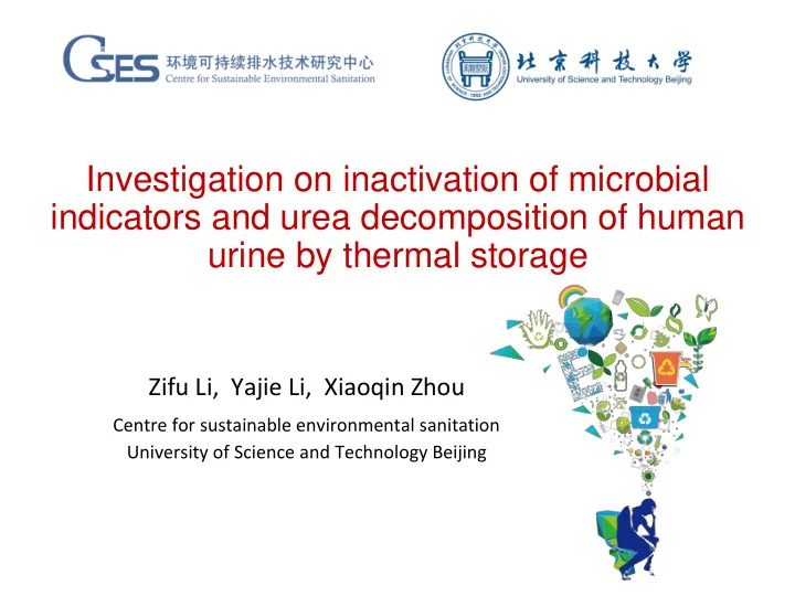 indicators and urea decomposition of human