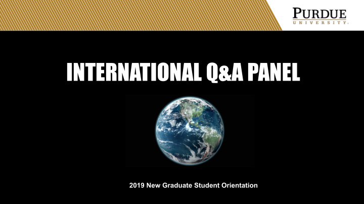 international q a panel
