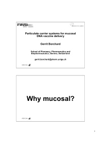 why mucosal
