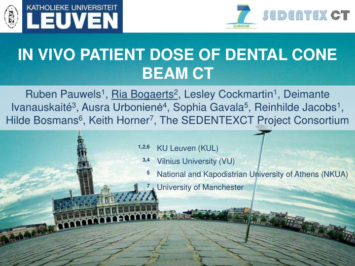 in vivo patient dose of dental cone beam ct