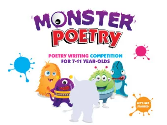 FOR 7-11 YEAR-OLDS  LETS GET STARTED  Today you are going to:  Create a monster    Learn