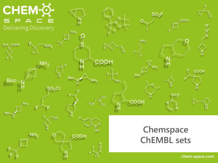 chemspace chembl sets description