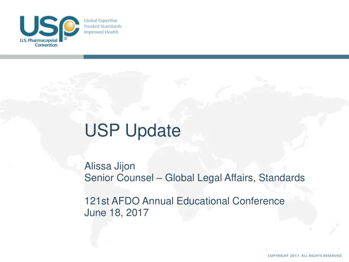 usp update