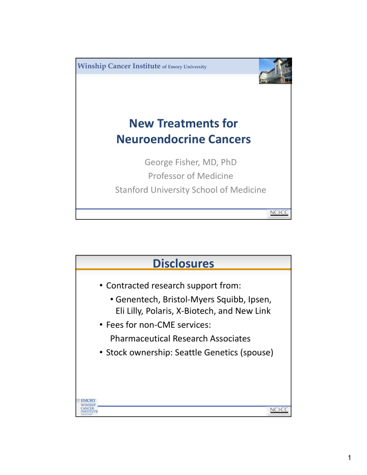 new treatments for neuroendocrine cancers