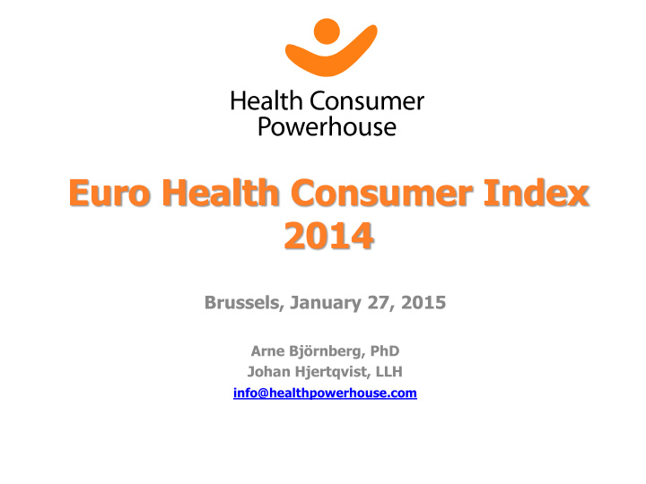 euro health consumer index 2014