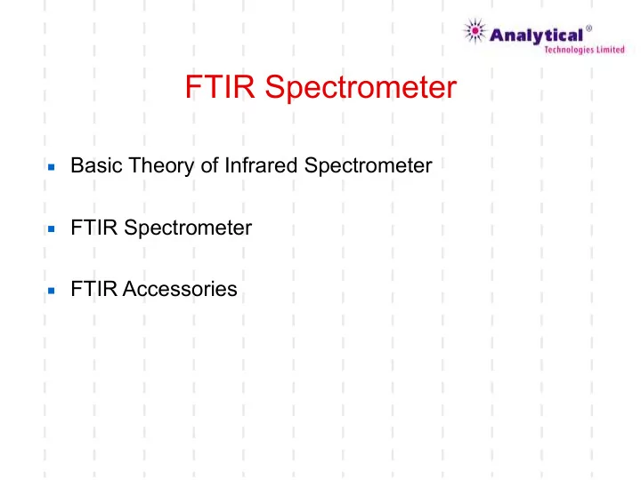 ftir spectrometer