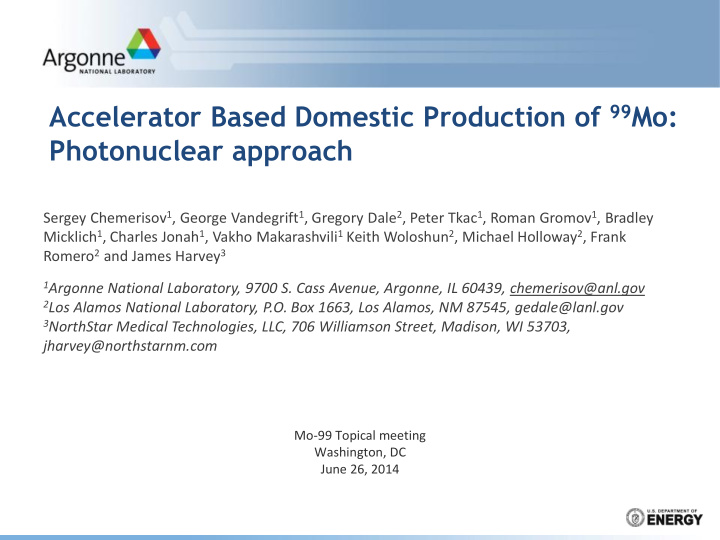 photonuclear approach