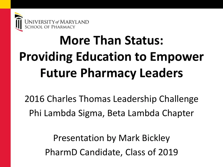 more than status providing education to empower future