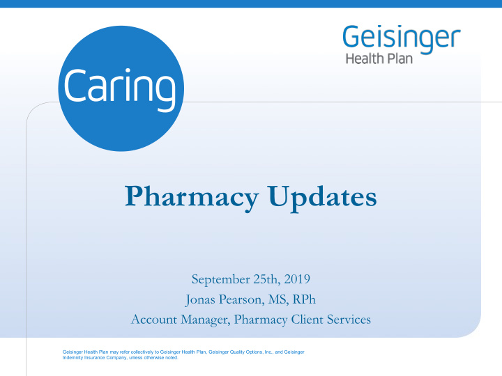 pharmacy updates