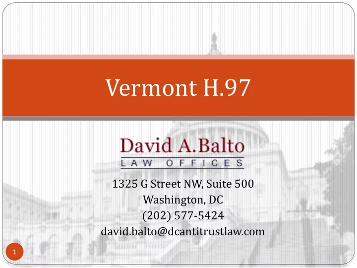 vermont h 97