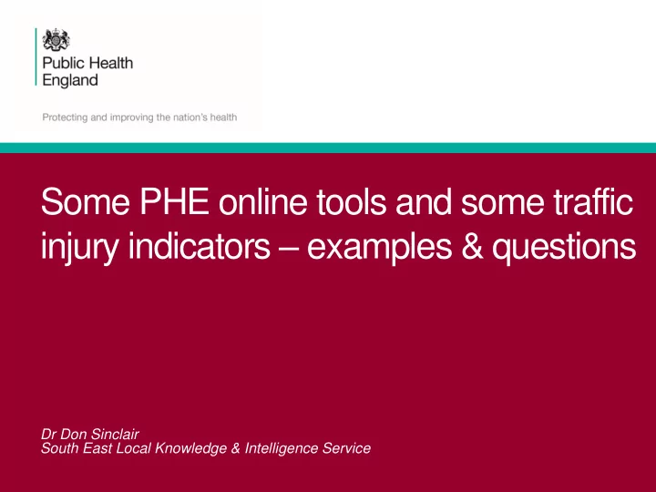 injury indicators examples questions