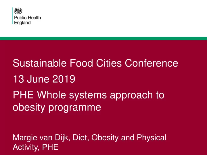 obesity programme