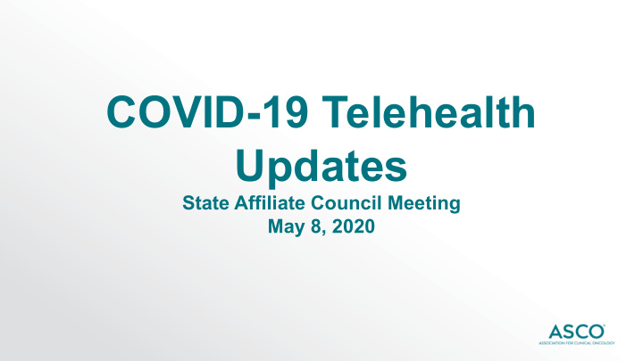 covid 19 telehealth updates
