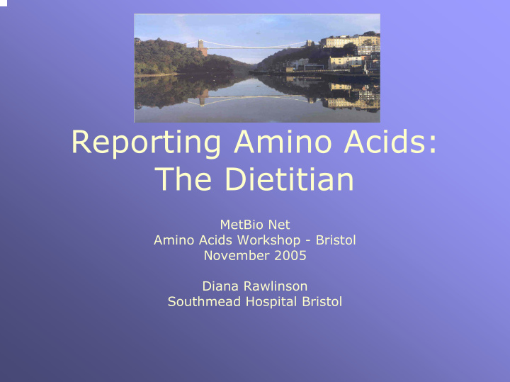 reporting amino acids the dietitian
