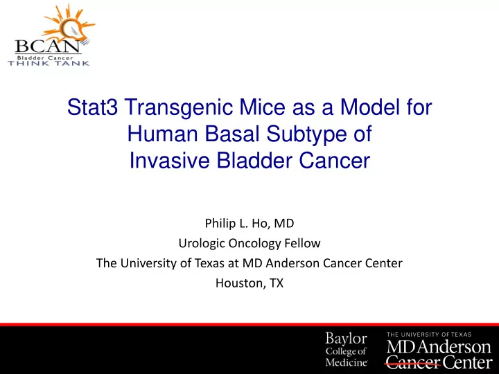 philip l ho md urologic oncology fellow the university of