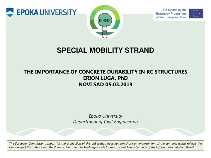 special mobility strand