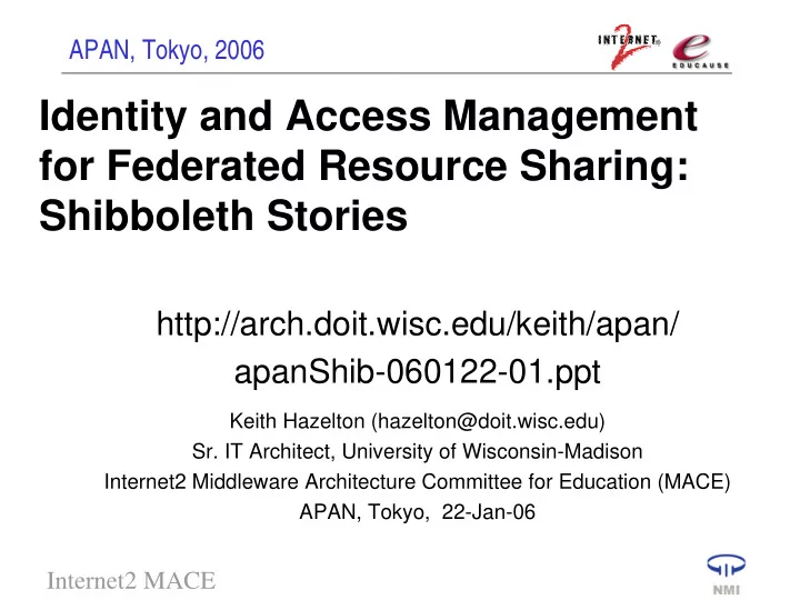 identity and access management for federated resource