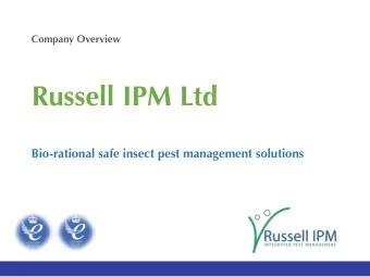 Russell IPM Ltd  Bio-rational safe insect pest management solutions  Russell IPM  A leading
