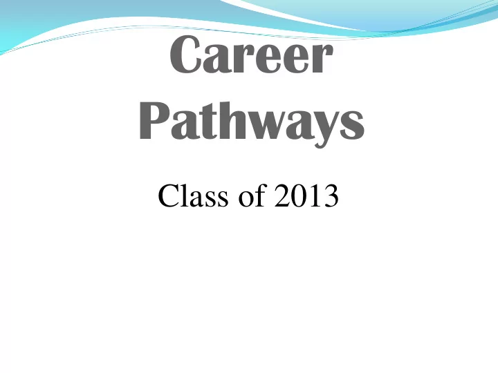 career
