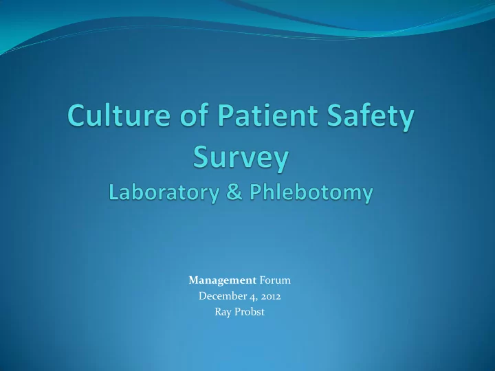 management forum
