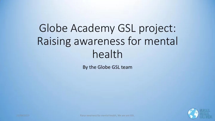 raising awareness for mental