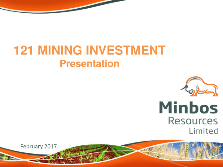 121 mining investment