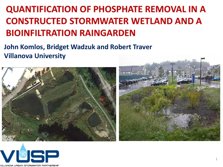 quantification of phosphate removal in a constructed
