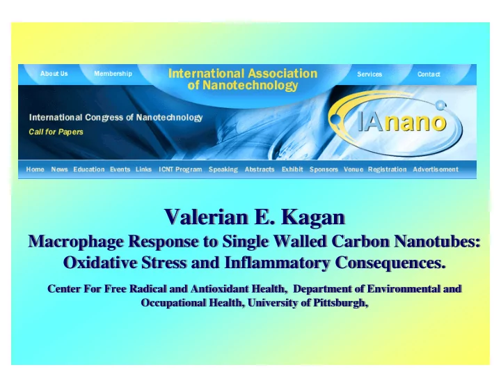 valerian e kagan valerian e kagan