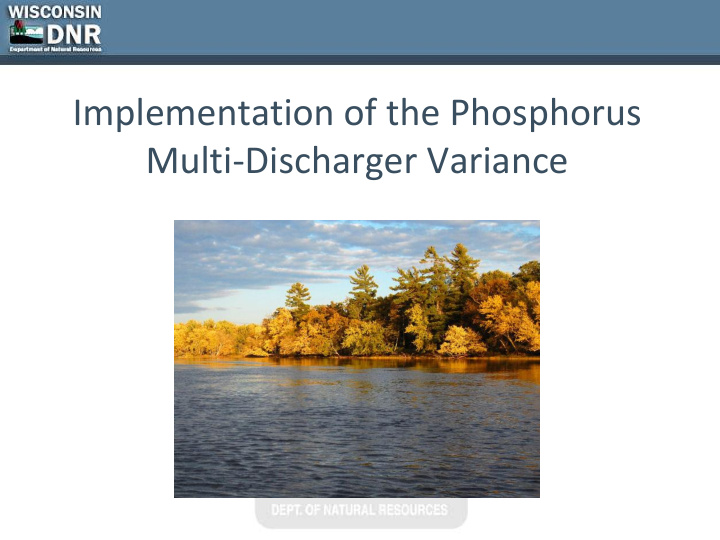 implementation of the phosphorus