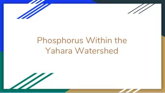 Phosphorus Within the  Yahara Watershed  Background  Yahara Watershed  Carpenter et al. 2015,
